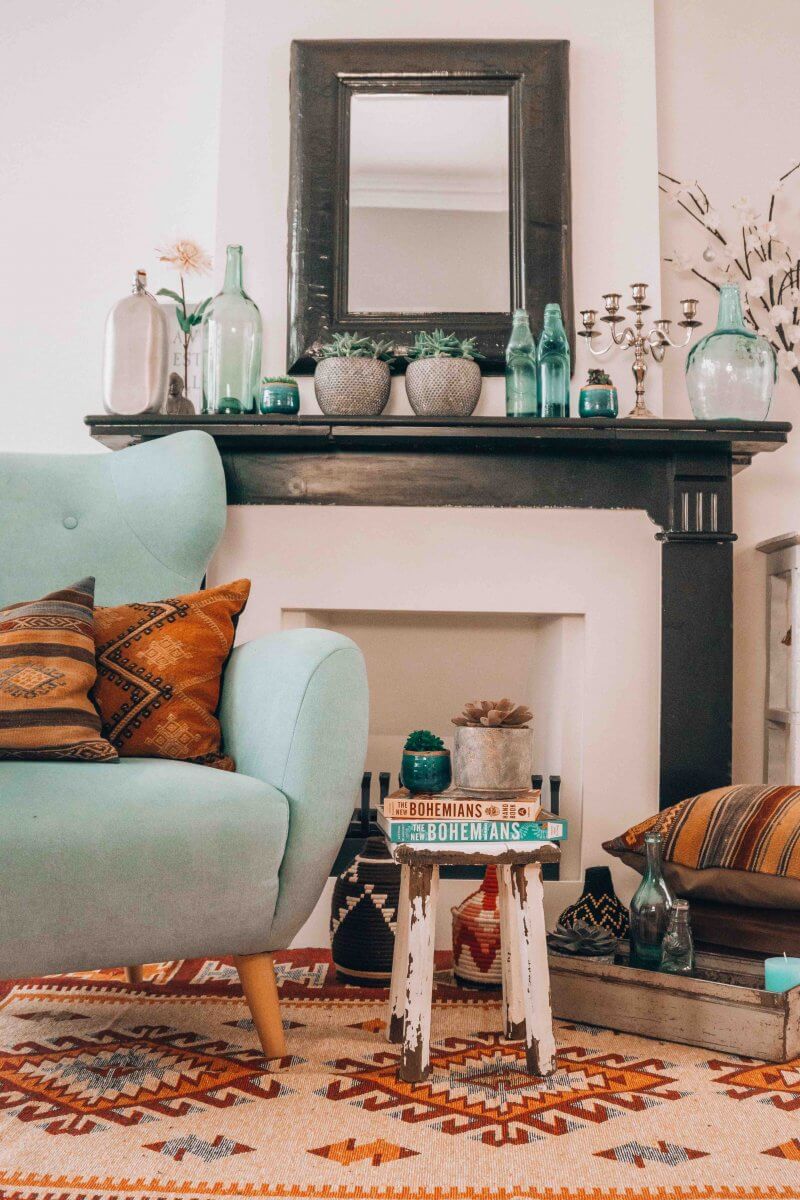 Bohemian home decor ideas with the best accessories and vintage finds.