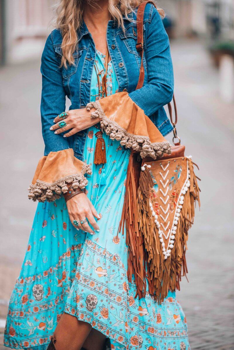 My Favorite White Boho Fringe Bag - Lizzie in Lace