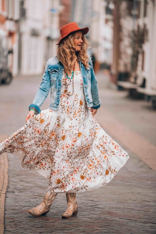 bohemian style maxi dress