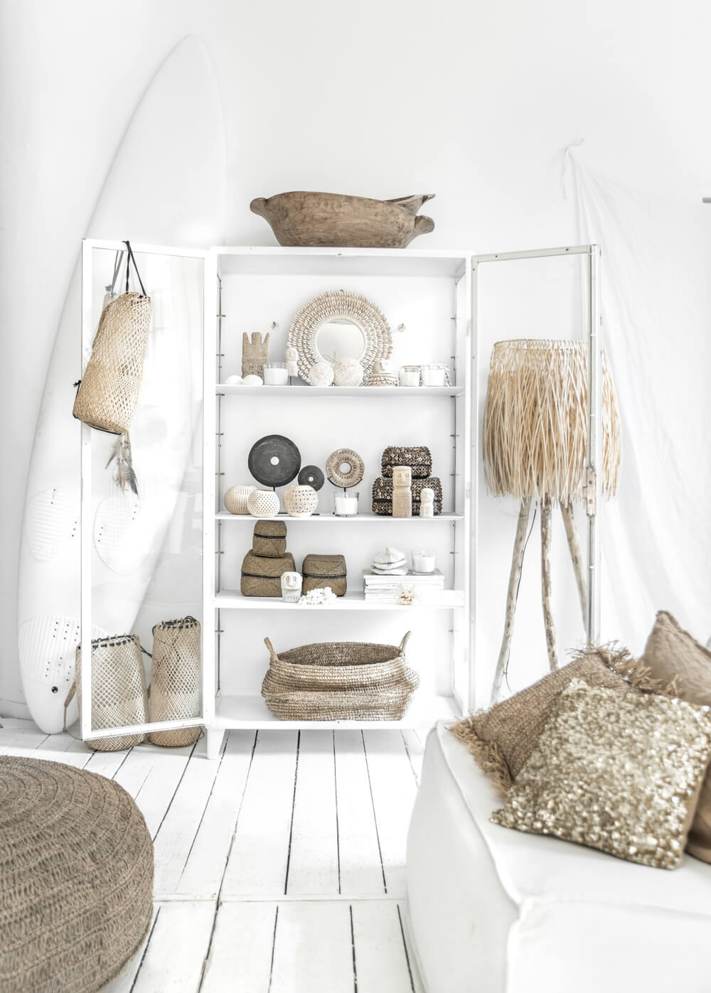 Coastal living home decor with a touch of the island of Ibiza